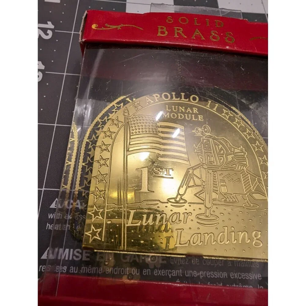 Kennedy Space Center Saturn V Holographic Solid Brass‎ lazer cut ornament sealed